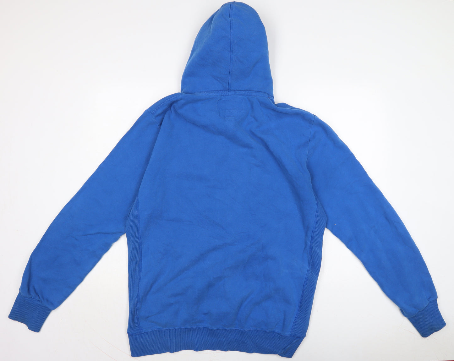 Superdry Mens Blue Cotton Pullover Hoodie Size XL