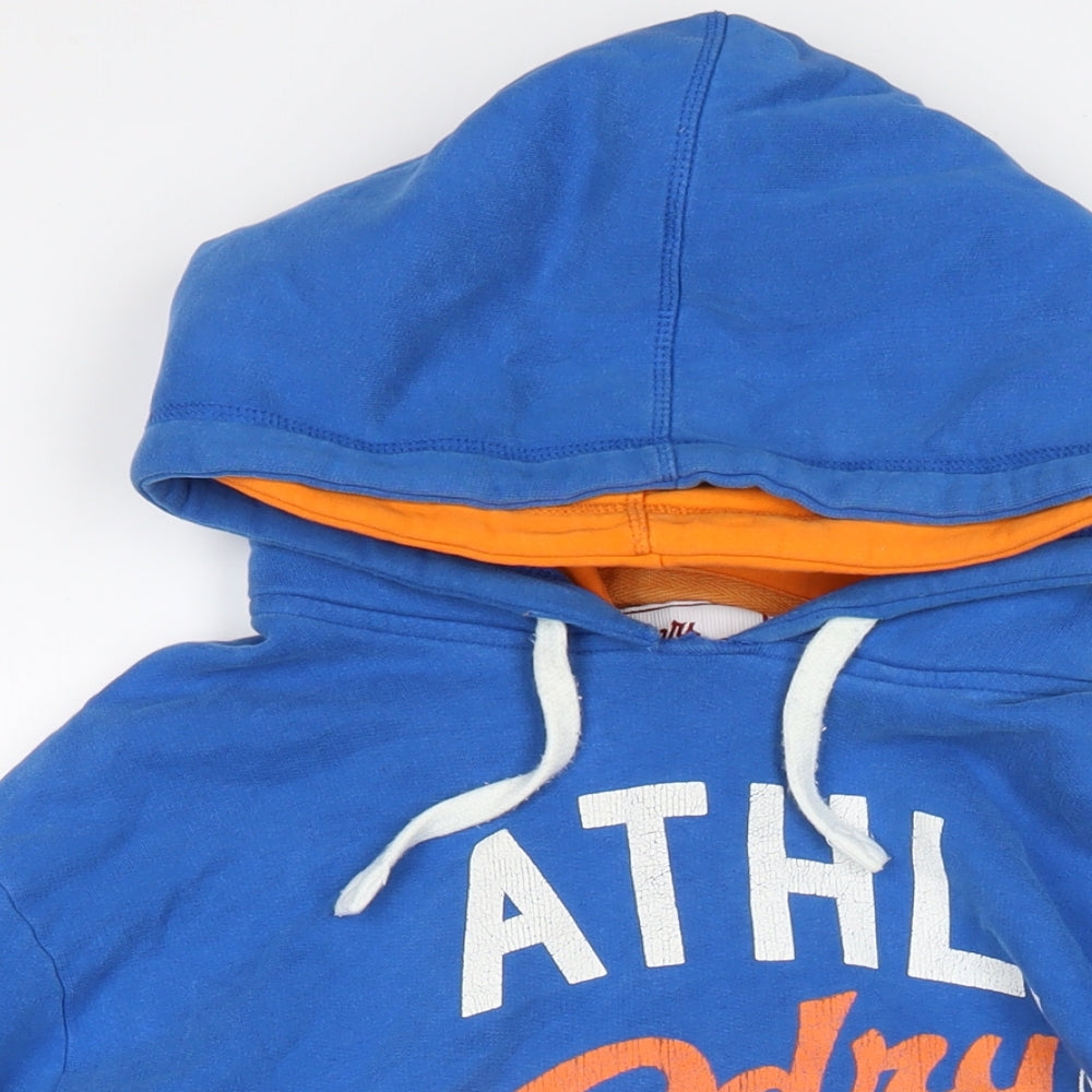 Superdry Mens Blue Cotton Pullover Hoodie Size XL