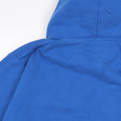 Superdry Mens Blue Cotton Pullover Hoodie Size XL