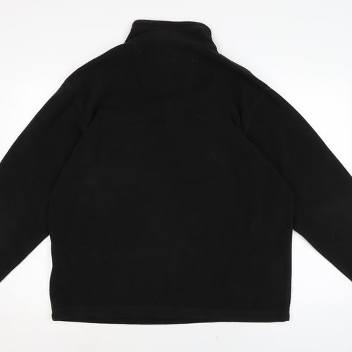 Regatta Mens Black Mock Neck Polyester Pullover Jumper Size XL Long Sleeve