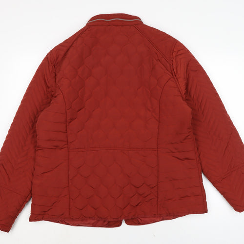 The Collection Womens Brown Quilted Jacket Size 16 Zip