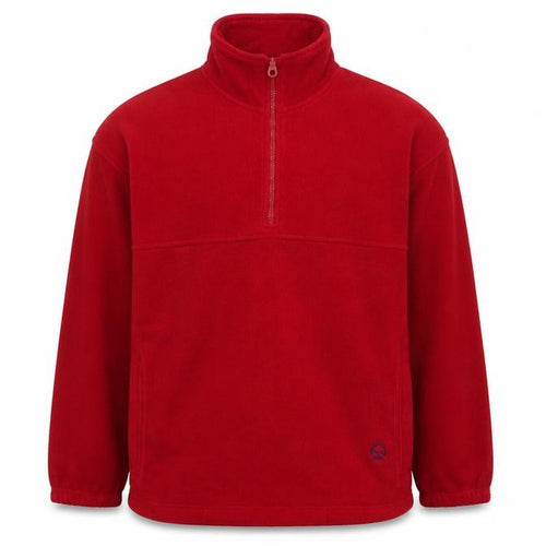 Hawkes head sports Mens Red Crew Neck Geometric Polyester Pullover Jumper Size XL Long Sleeve