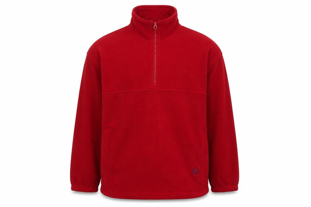 Hawkes head sports Mens Red Crew Neck Geometric Polyester Pullover Jumper Size XL Long Sleeve