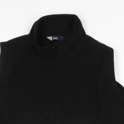 Isle Womens Black Gilet Waistcoat Size M