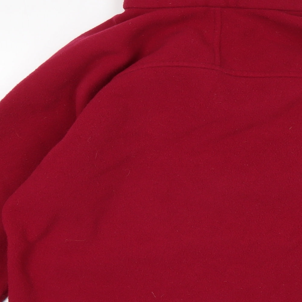 Berghaus Womens Red Mock Neck Polyester Pullover Jumper Size 10