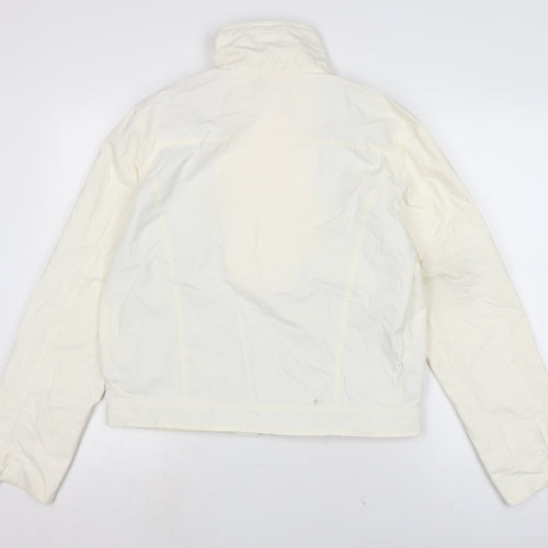 RIVER WOODS Womens Ivory Anorak Jacket Size L Zip