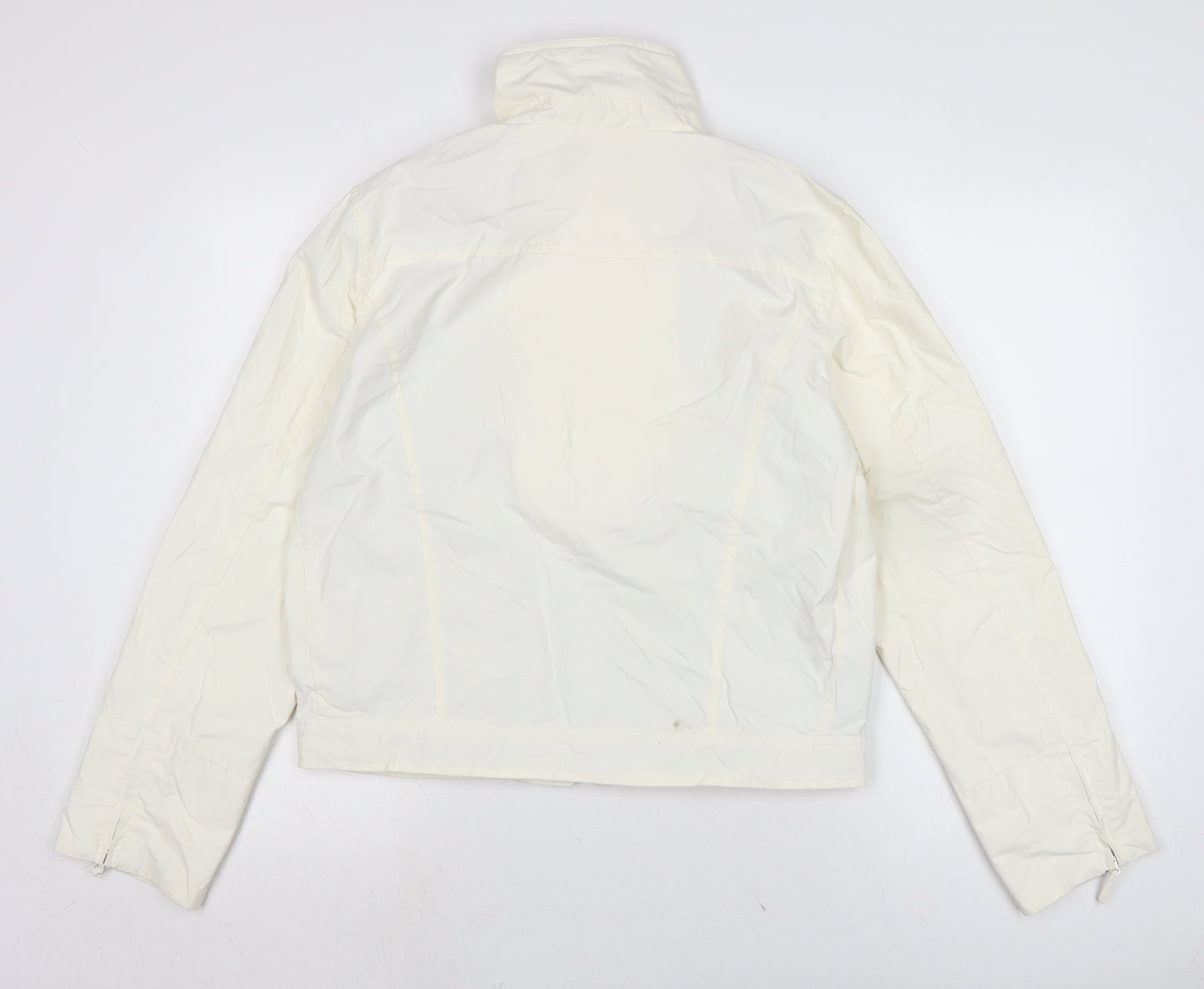 RIVER WOODS Womens Ivory Anorak Jacket Size L Zip