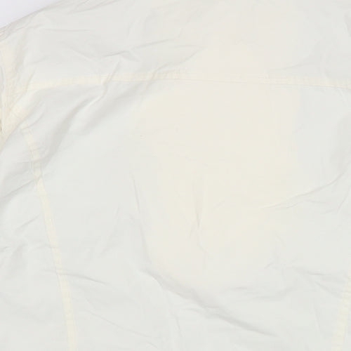 RIVER WOODS Womens Ivory Anorak Jacket Size L Zip