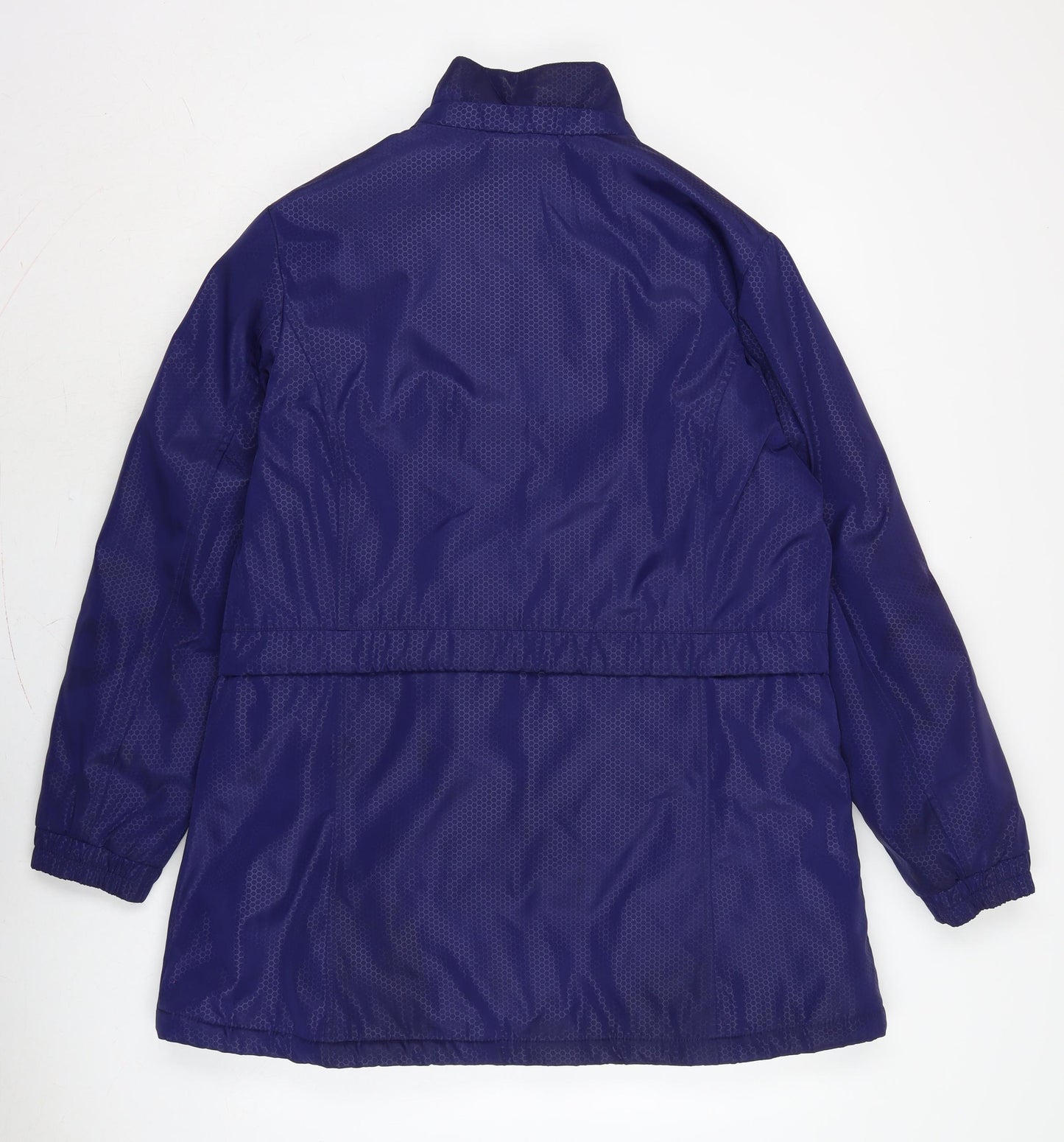JBC COLLECTION Womens Blue Anorak Coat Size 14 Zip - Padded.