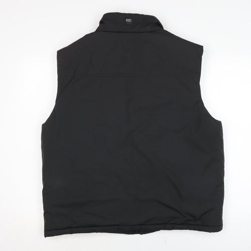 NEXT Mens Black Gilet Waistcoat Size M Zip