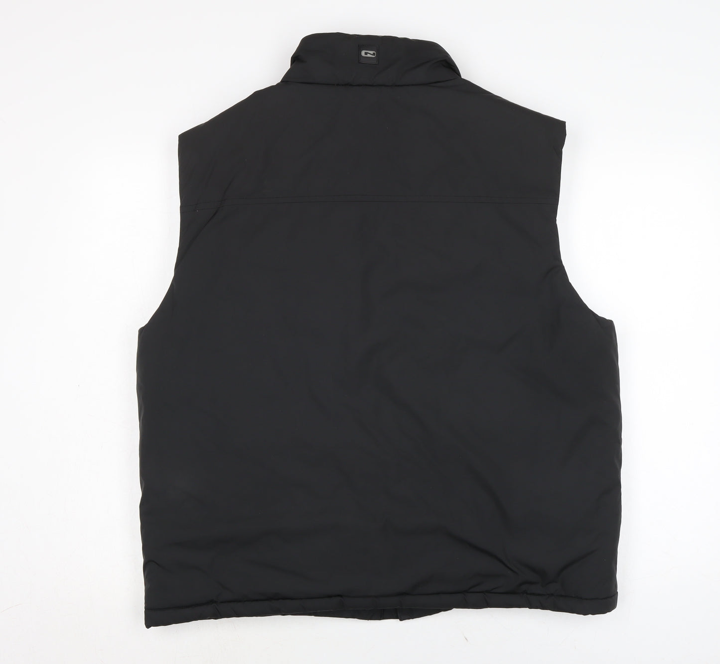 NEXT Mens Black Gilet Waistcoat Size M Zip