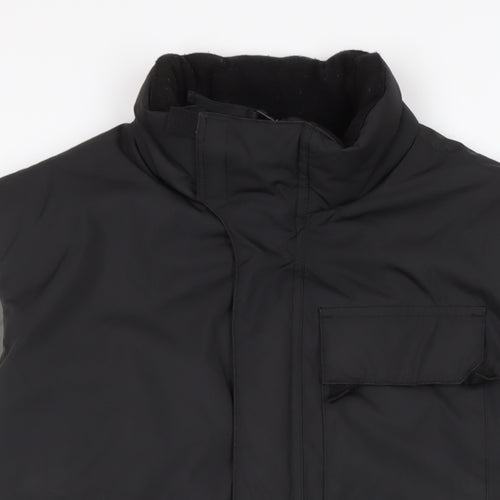 NEXT Mens Black Gilet Waistcoat Size M Zip
