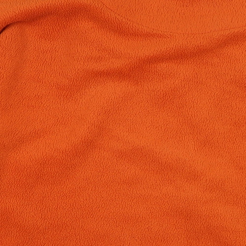 Geogio Mens Orange V-Neck Polyester Pullover Jumper Size XL Long Sleeve