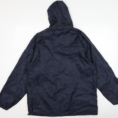 rainydays Mens Blue Rain Coat Jacket Size S Zip