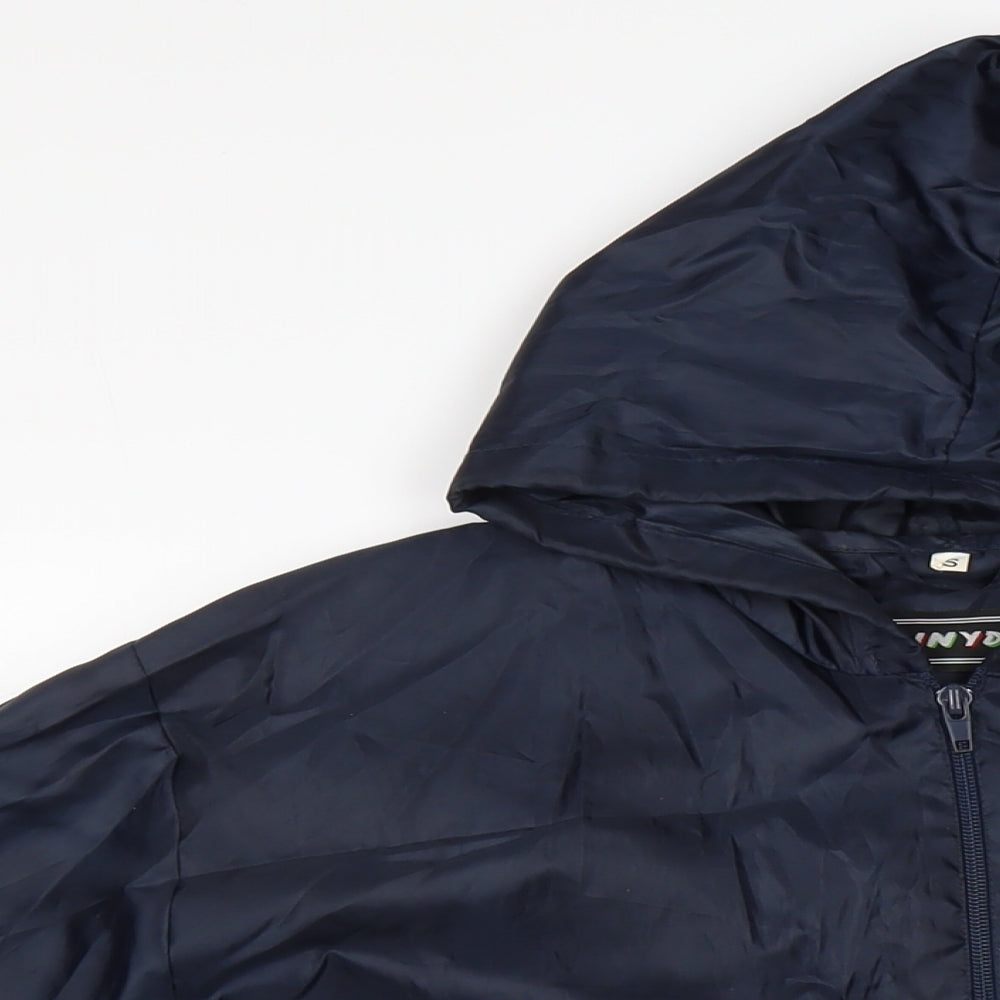 rainydays Mens Blue Rain Coat Jacket Size S Zip