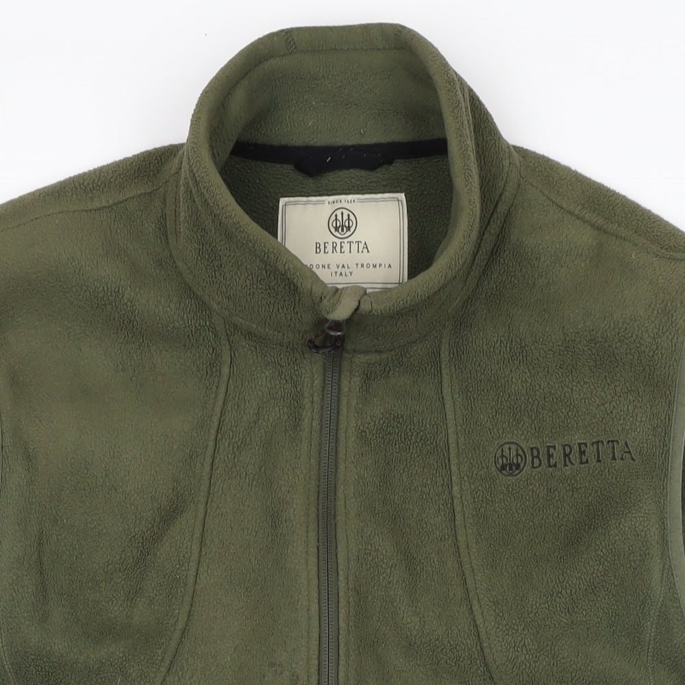 Beretta Mens Gold Gilet Waistcoat Size L Zip