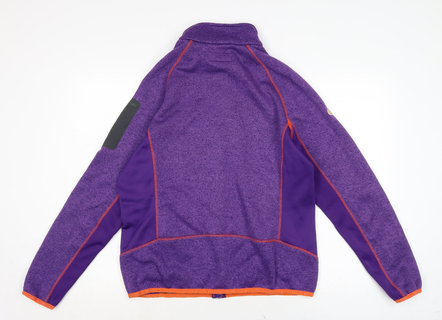 Regatta Womens Purple Mock Neck Polyester Full Zip Jumper Size 18