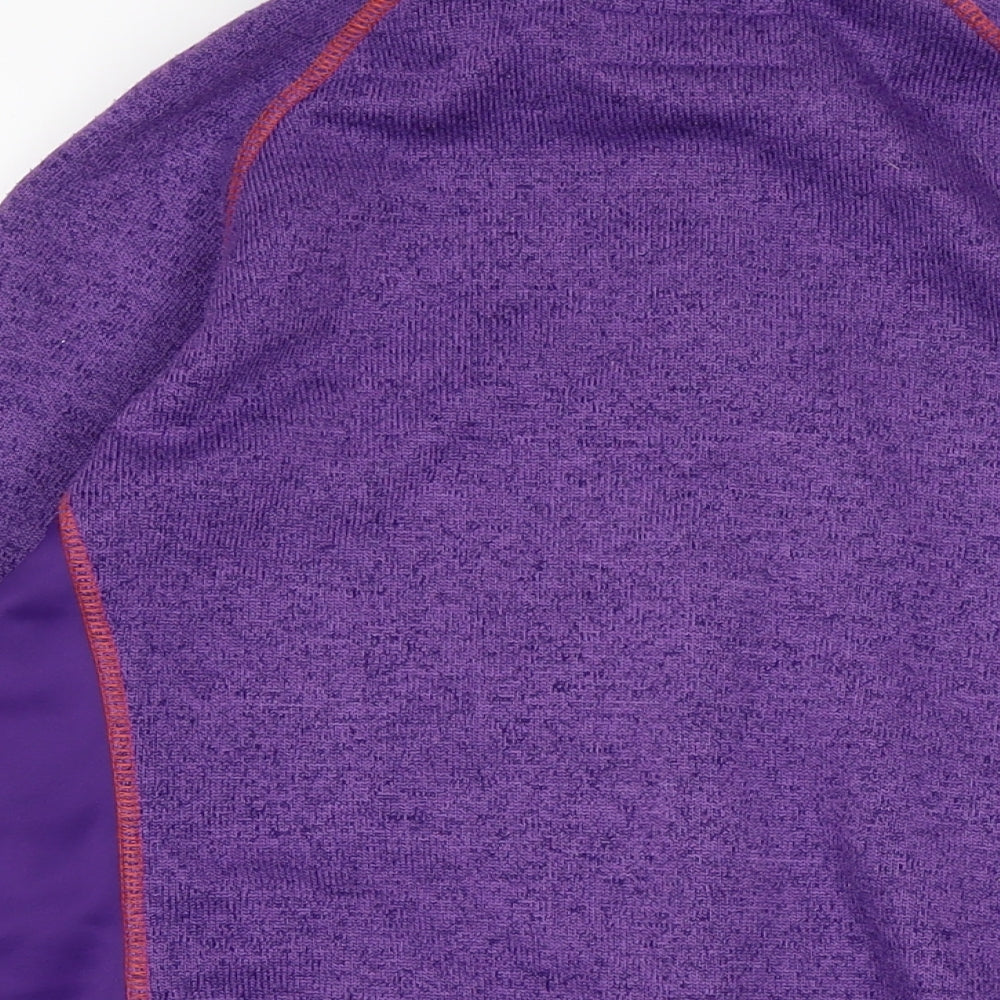 Regatta Womens Purple Mock Neck Polyester Full Zip Jumper Size 18