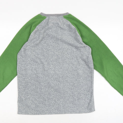 Blue Zoo Boys Grey Crew Neck Polyester Pullover Jumper Size 12-13 Years