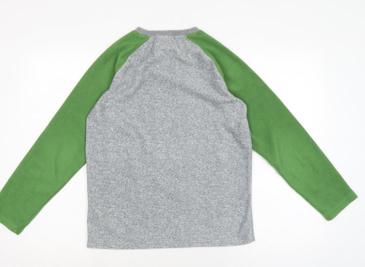 Blue Zoo Boys Grey Crew Neck Polyester Pullover Jumper Size 12-13 Years