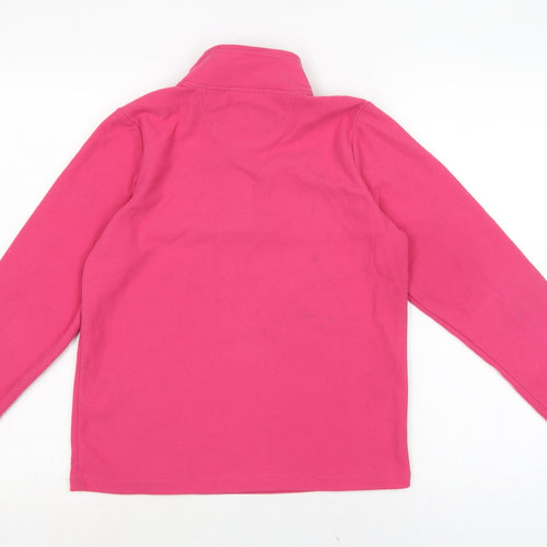 Peter Storm Womens Pink Mock Neck Polyester Pullover Jumper Size 12