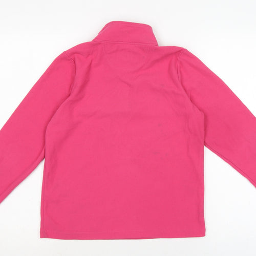 Peter Storm Womens Pink Mock Neck Polyester Pullover Jumper Size 12