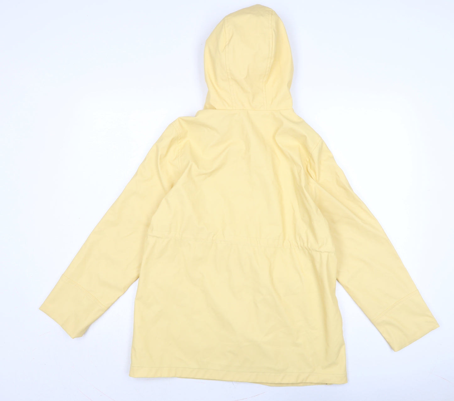 Zara Girls Yellow Rain Coat Coat Size 11-12 Years Snap