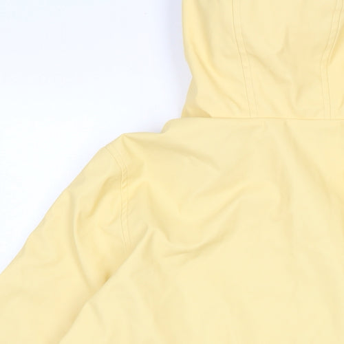 Zara Girls Yellow Rain Coat Coat Size 11-12 Years Snap