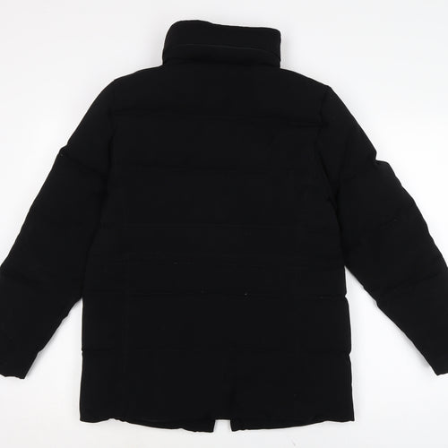 Talbots Womens Black Puffer Jacket Jacket Size S Zip
