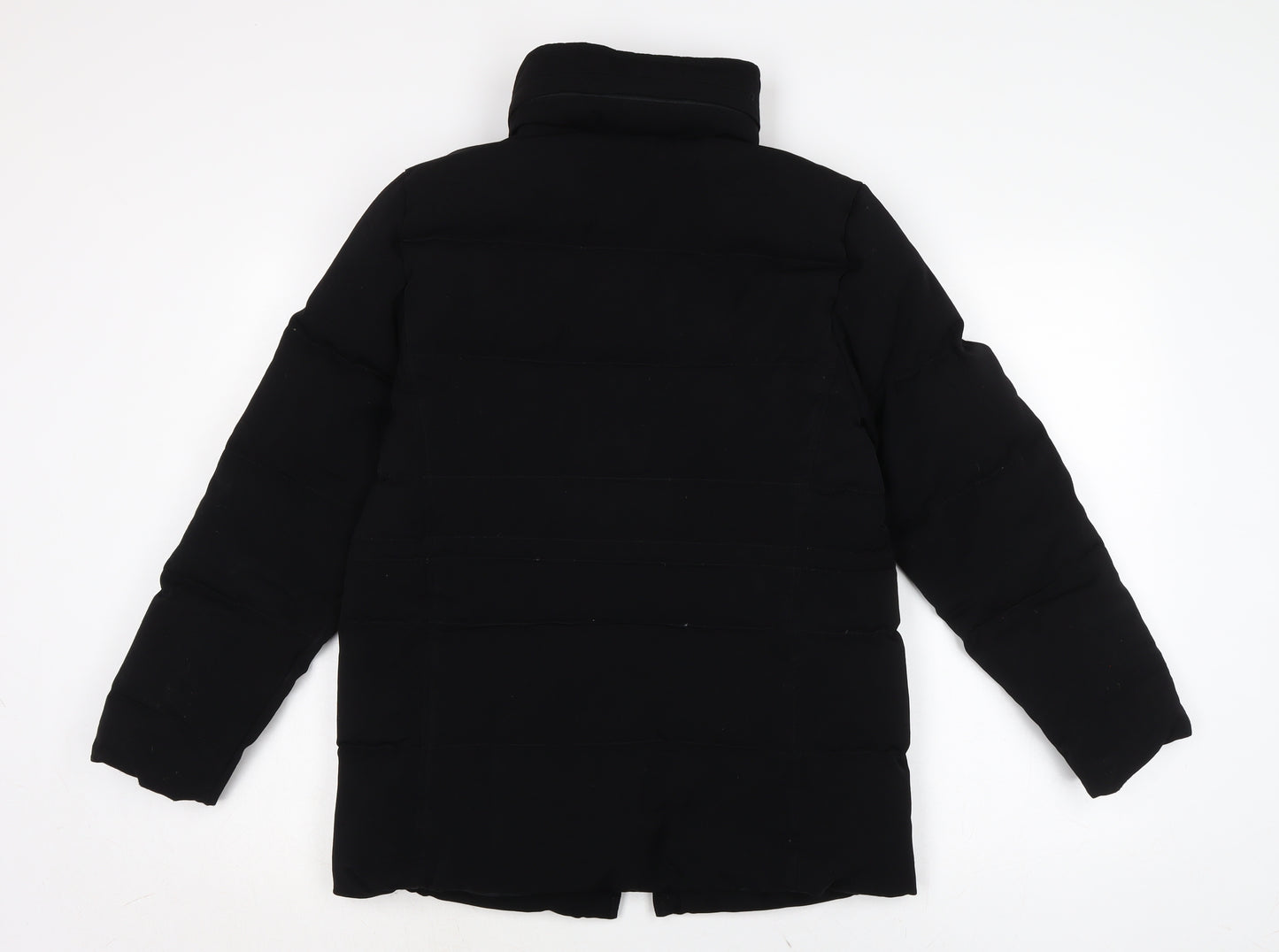 Talbots Womens Black Puffer Jacket Jacket Size S Zip