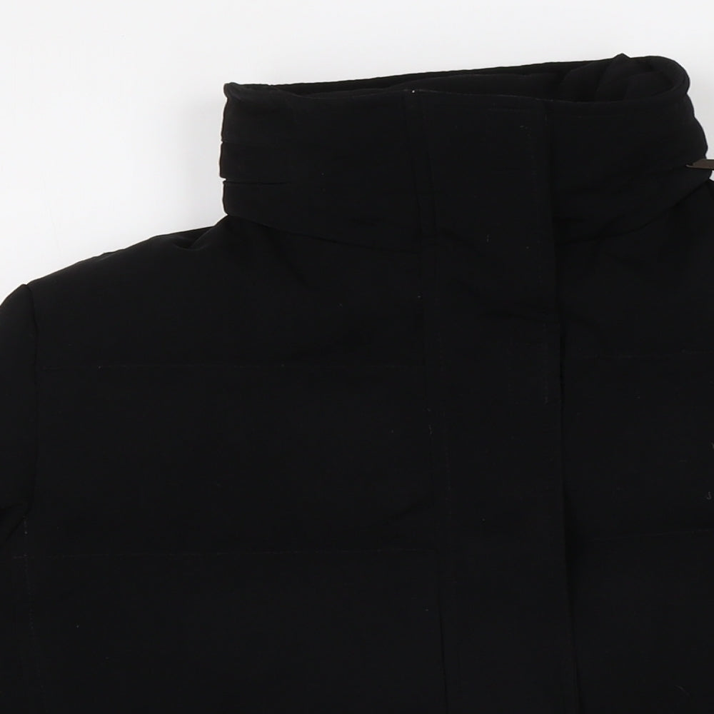 Talbots Womens Black Puffer Jacket Jacket Size S Zip
