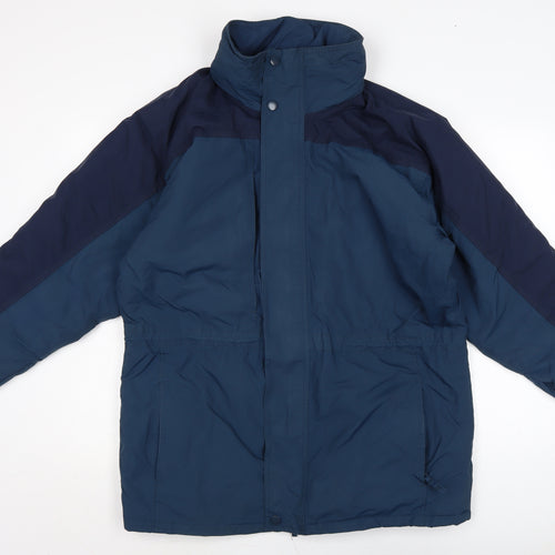 Alexandra Mens Blue Anorak Coat Size M Zip