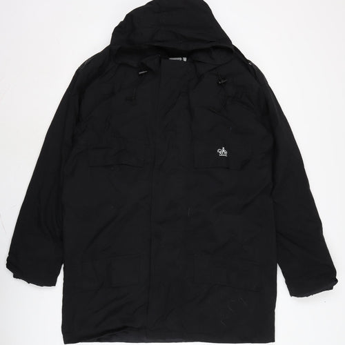 Alexandra Womens Black Anorak Blazer Size M Zip