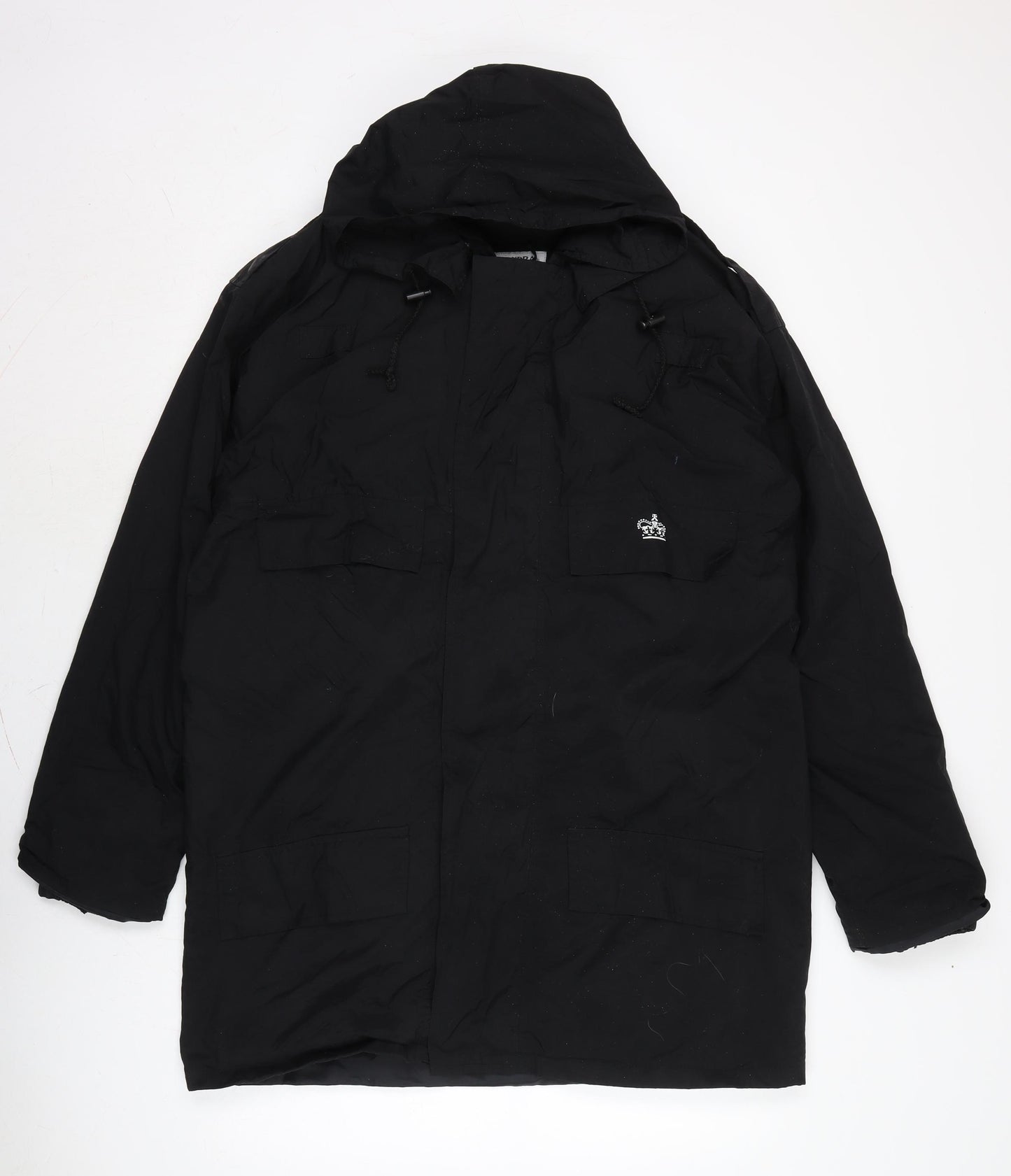 Alexandra Womens Black Anorak Blazer Size M Zip