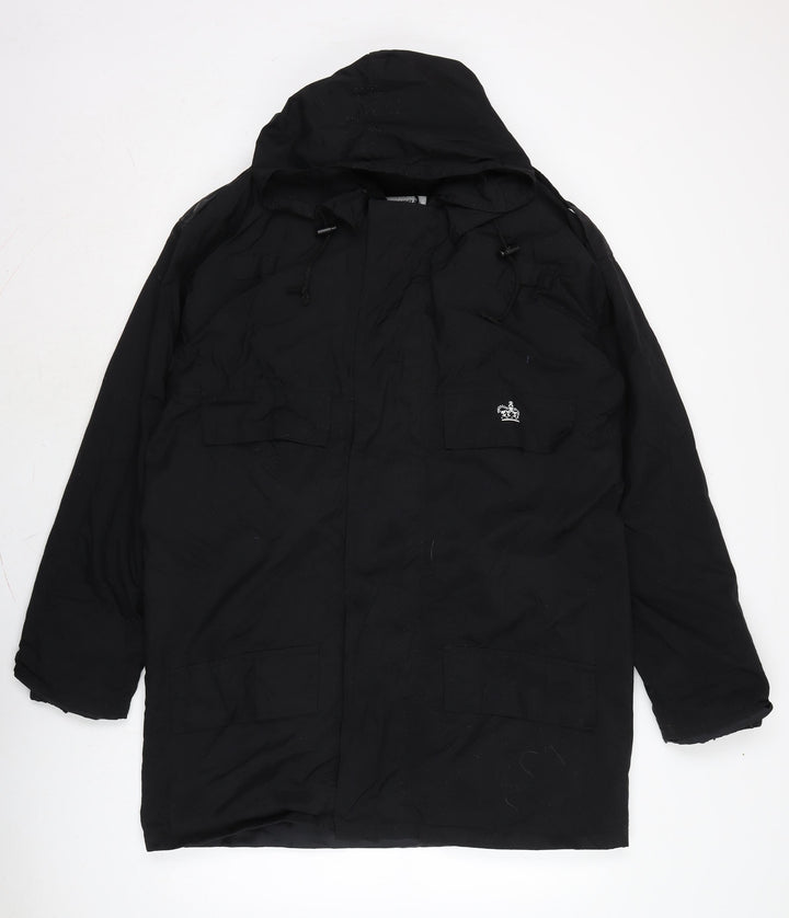 Alexandra Womens Black Anorak Blazer Size M Zip