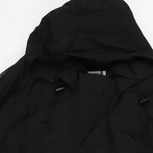 Alexandra Womens Black Anorak Blazer Size M Zip