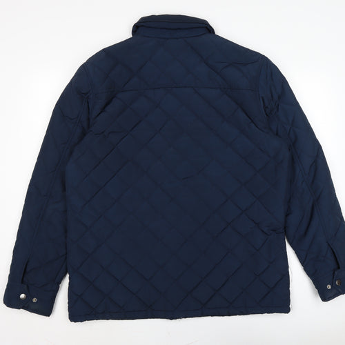SOFT GREY Mens Blue Jacket Size XL Zip