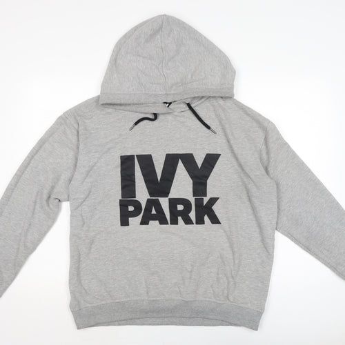 IVY PARK Mens Grey Cotton Pullover Hoodie Size M