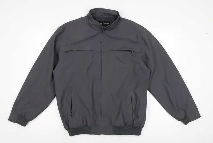 Duke Mens Green Bomber Jacket Jacket Size M Zip