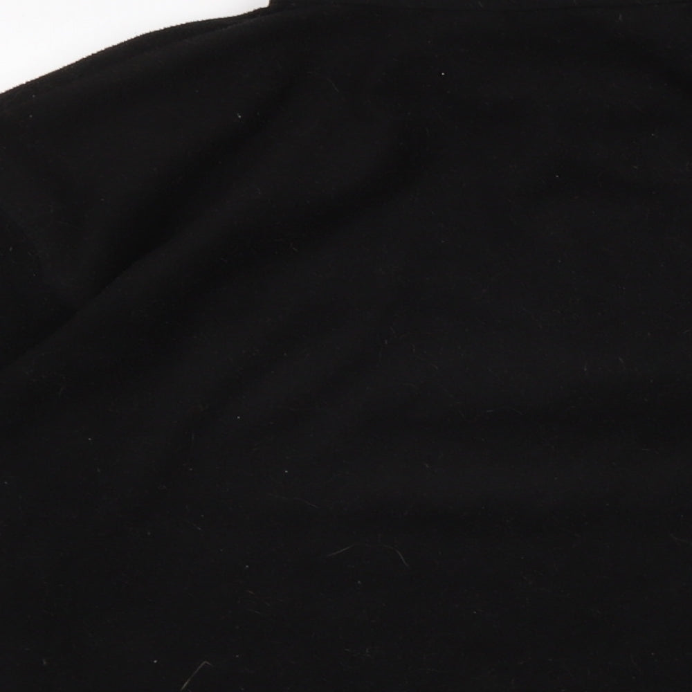 Regatta Mens Black Mock Neck Polyester Pullover Jumper Size L Long Sleeve