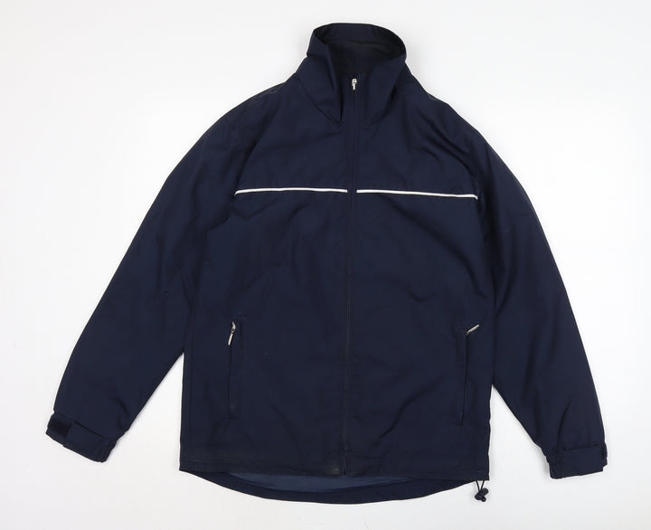 Olympus Womens Blue Anorak Jacket Size 10 Zip
