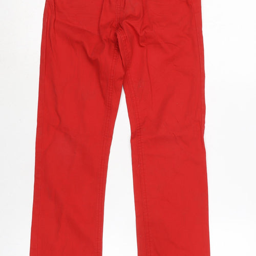 Vertbaudet Girls Purple Cotton Straight Jeans Size 12-13 Years L27 in Regular Zip