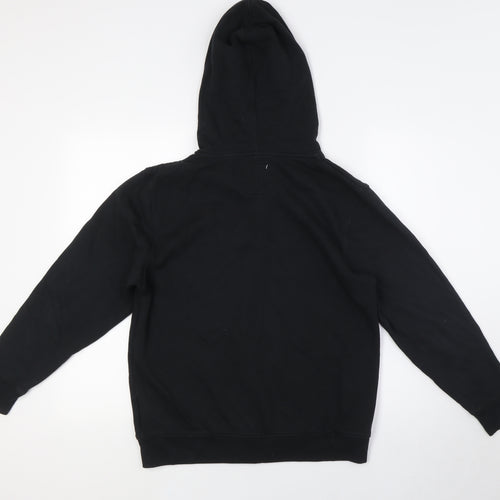 VANS Womens Black Cotton Full Zip Hoodie Size L Zip