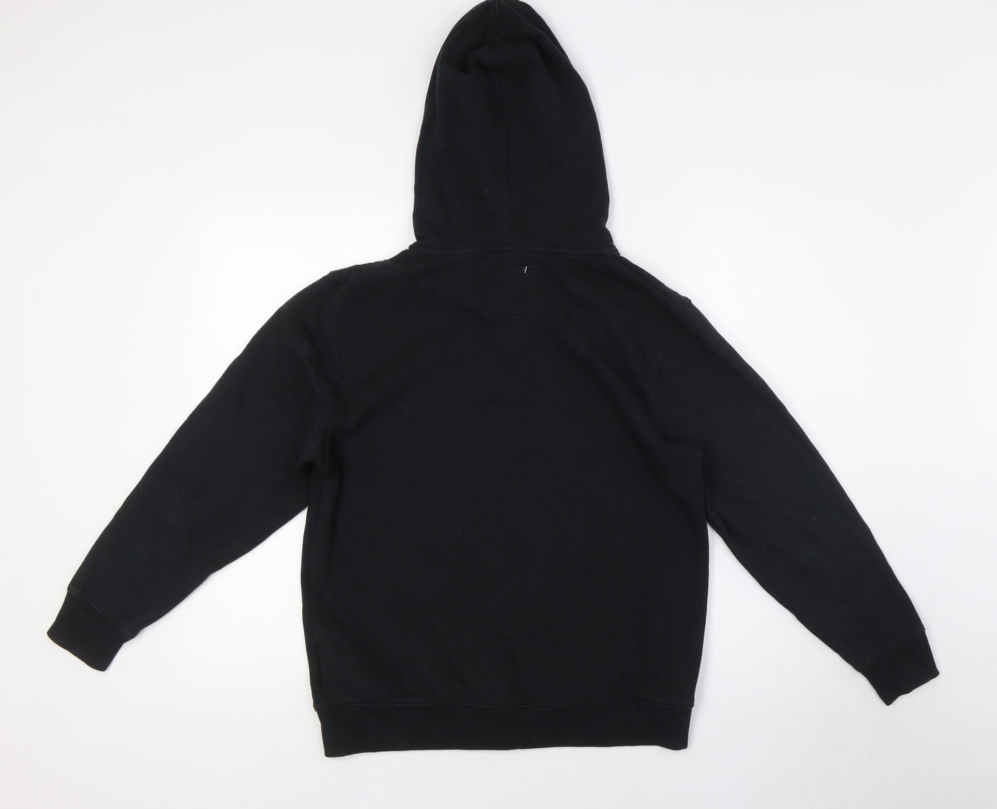VANS Womens Black Cotton Full Zip Hoodie Size L Zip
