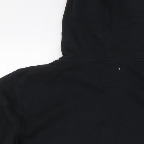 VANS Womens Black Cotton Full Zip Hoodie Size L Zip