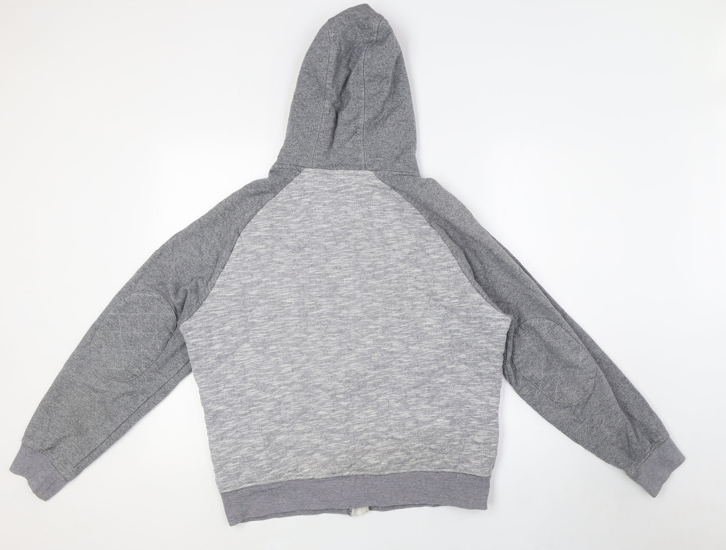 Nanny State Boys Grey Cotton Full Zip Hoodie Size XL Zip - Quilted