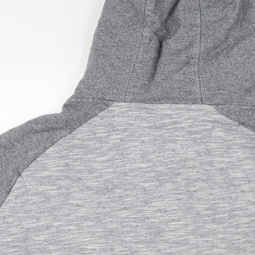 Nanny State Boys Grey Cotton Full Zip Hoodie Size XL Zip - Quilted