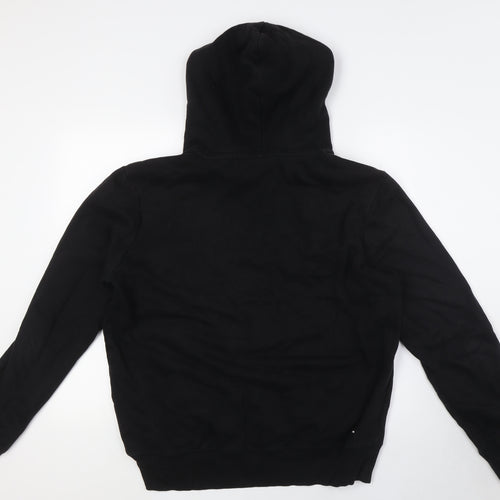 Napapijri Mens Black Cotton Pullover Hoodie Size L