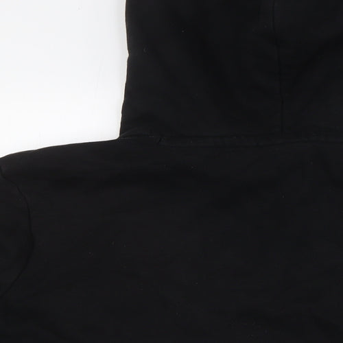 Napapijri Mens Black Cotton Pullover Hoodie Size L