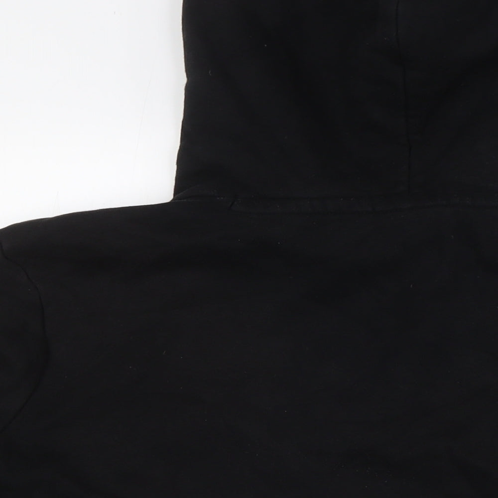 Napapijri Mens Black Cotton Pullover Hoodie Size L